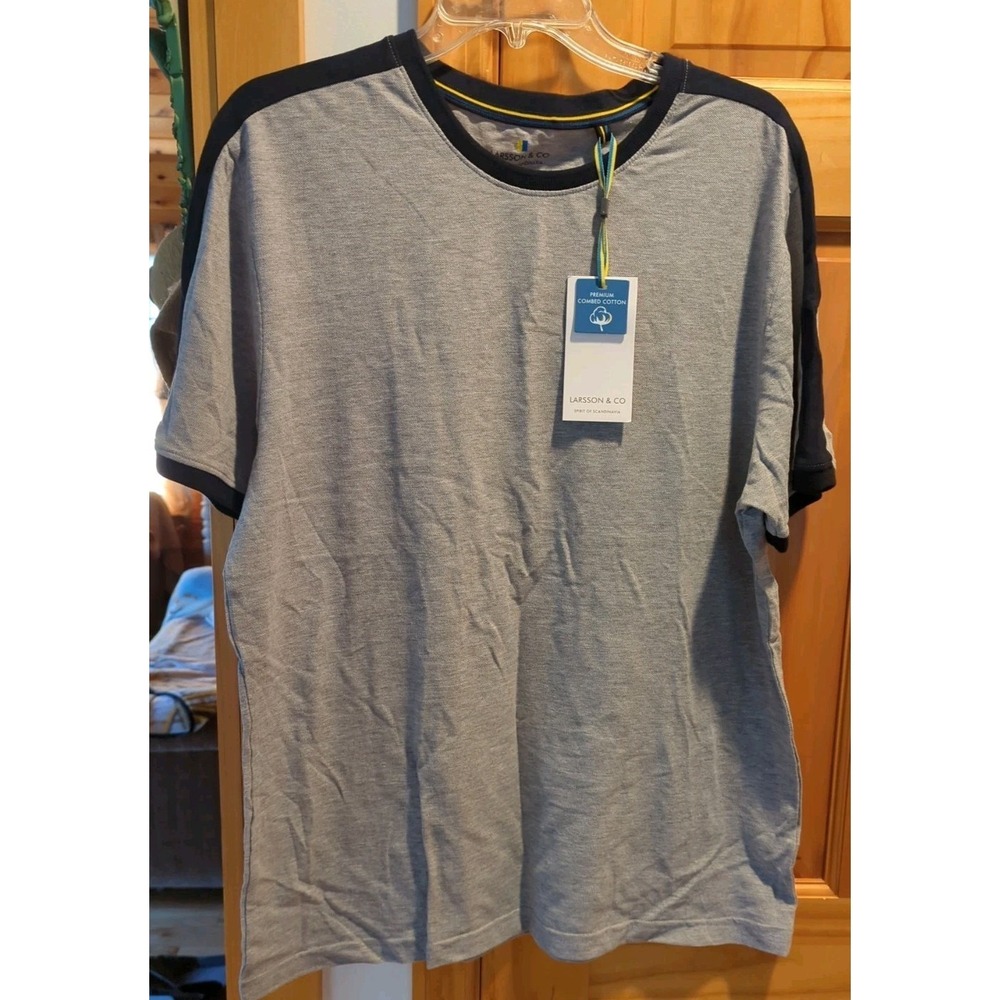 New With Tags Men's Short Sleeve Shirt by Larsson‎ & Co. Scandinavian Grey